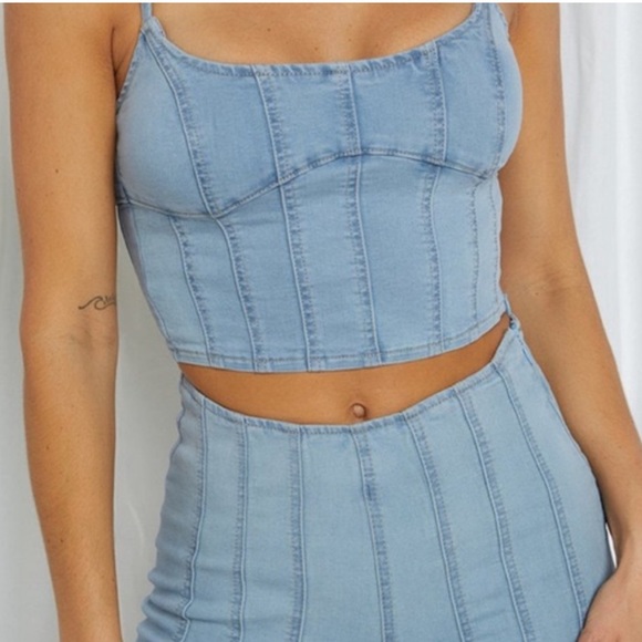 Tiger Mist Tops - Tiger Mist Denim Top